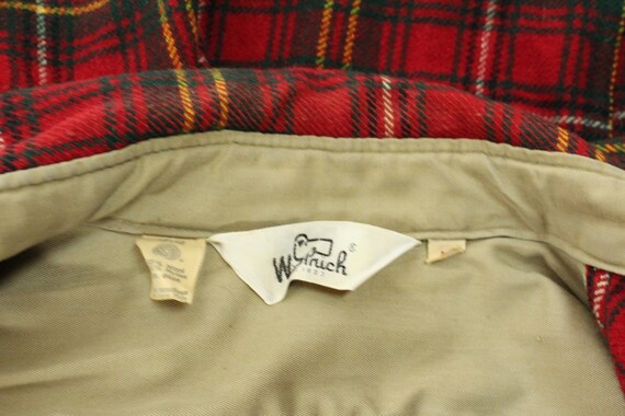 Vintage 70's Woolrich Red Plaid Shirt 1970's M Me… - image 6