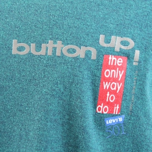 Vintage 90&#39;s 1992 Levi&#39;s Button Fly T Shirt Short Sleeves 1990&#39;s  L