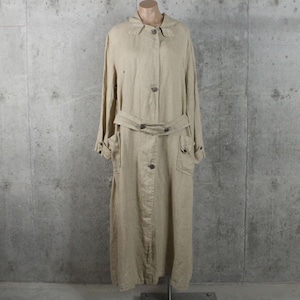Antique 1900's Linen Duster Natural Tan