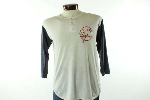 80's Champion T-Shirt Yankees Jersey Vintage 1980'
