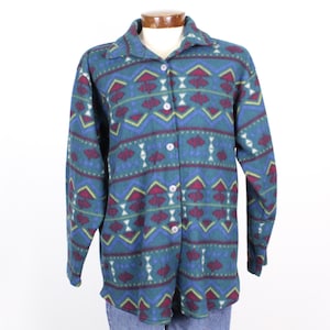 90&#39;s Aztec Fleece Shirt XL X-Large XXL