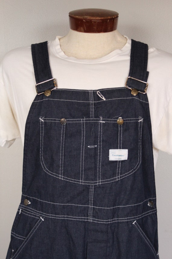 70's SEARS Denim Overalls Work Pants 34 x 34 NOS - image 2