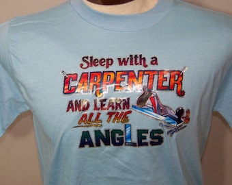 80's T Shirt Sleep With A Carpenter Screen Tee Vintage 1980's Medium M