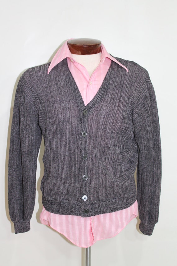 mens pink cardigan sweater