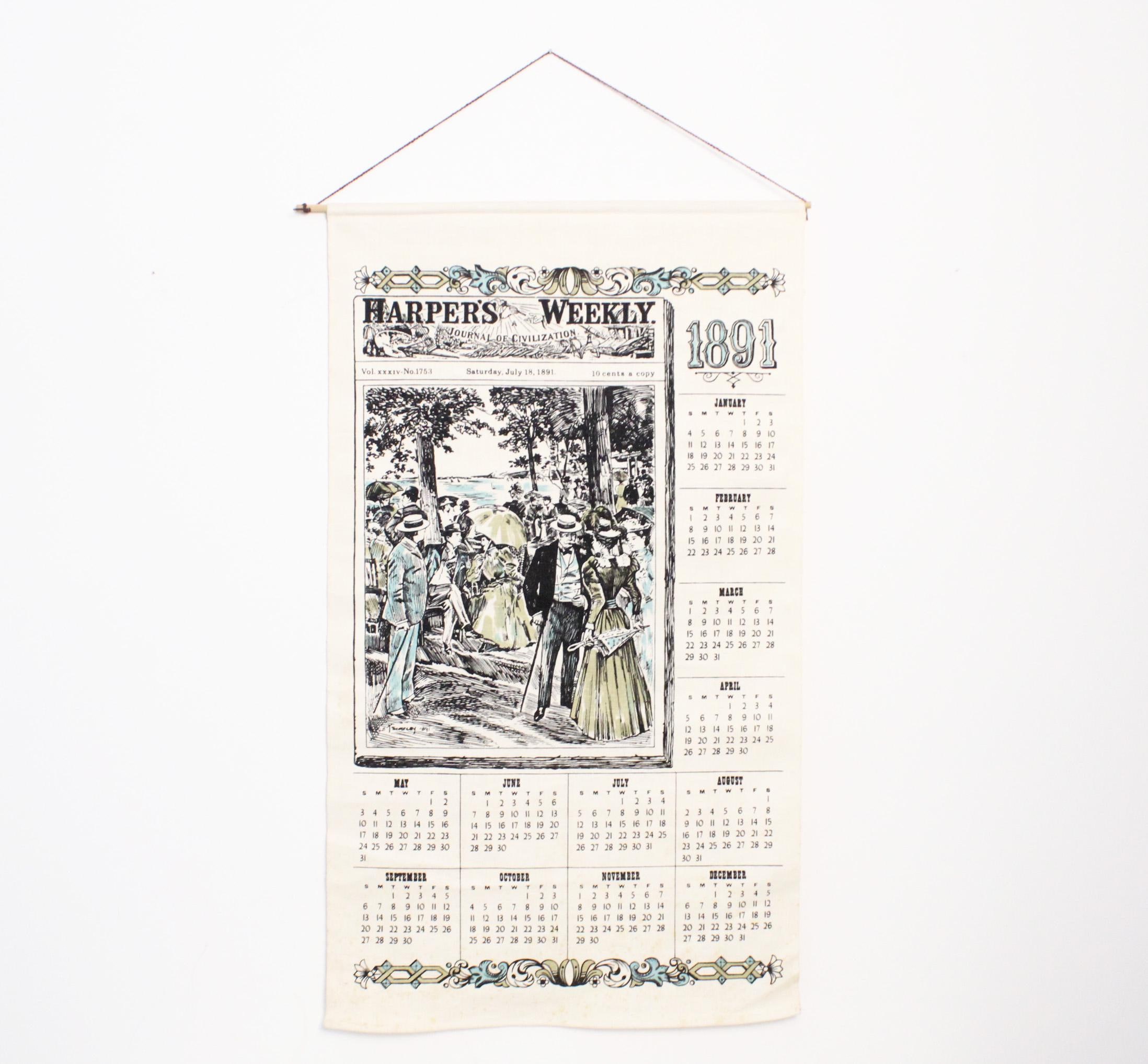 【東ドイツ 古いカレンダー】ヴィンテージ 70年代ヴィンテージファブリック壁掛けカレンダー - Etsy 日本