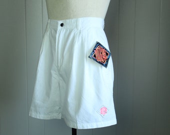 80's GOTCHA Surfer Shorts White Cotton Vintage 1980's Men's Size 29