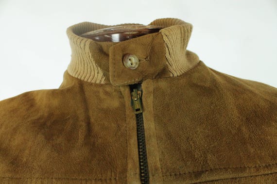 50's Suede Bomber Jacket Brown Vintage 1950's Medium M Mens 50's Suede Bomber Jacket Brown Vintage 1950's Medium M Mens
