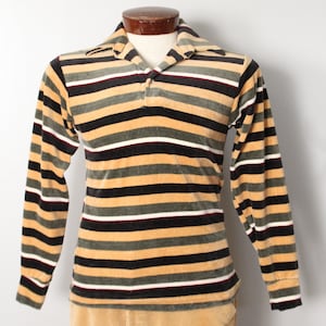 Striped Knit Long Sleeve Shirt Small
