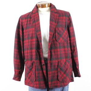 50&#39;s Pendleton 49er Plaid Jacket Medium M