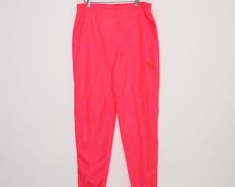 80's 90's NIKE Neon Track Pants Medium M