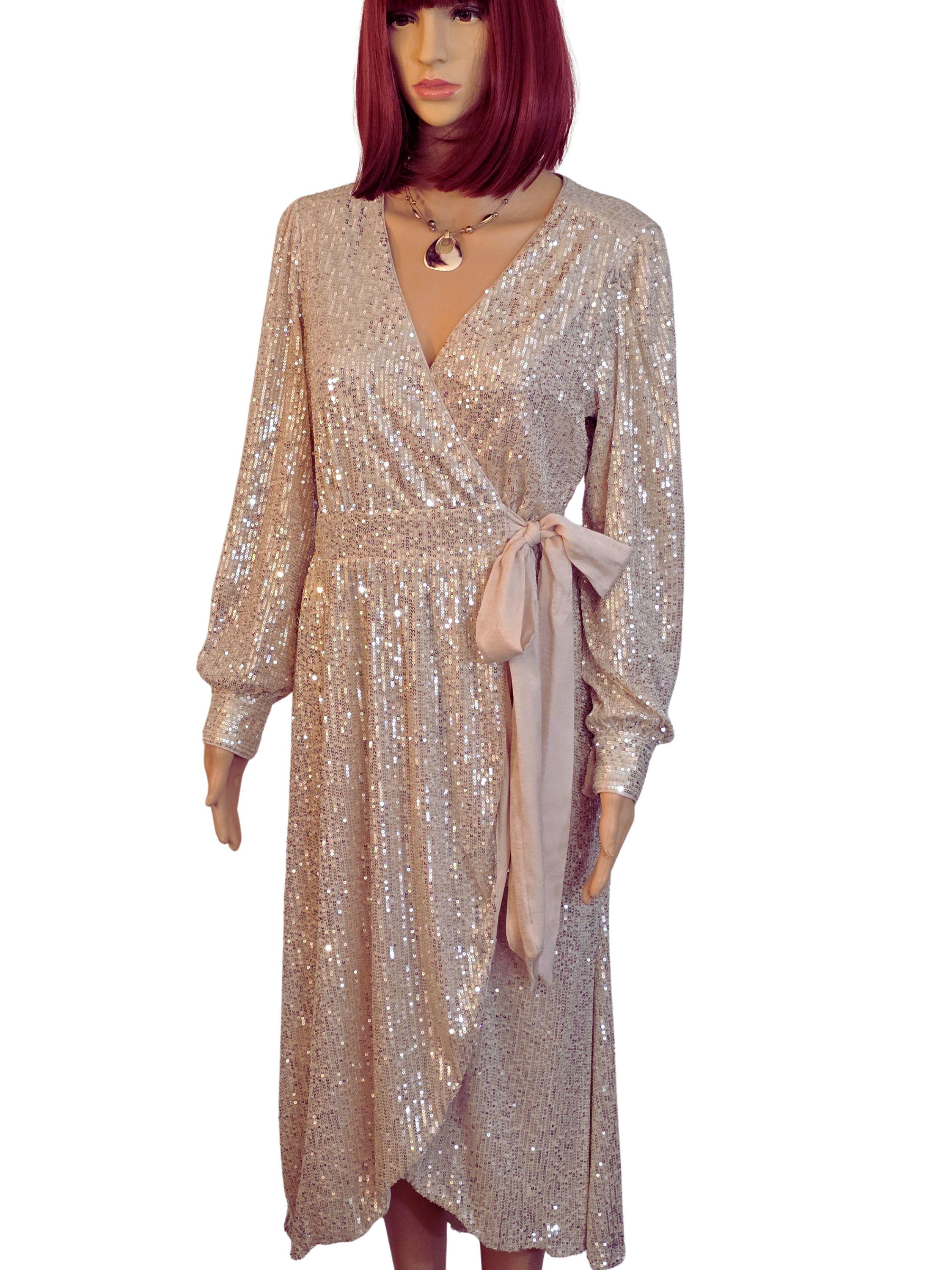 green emerald velvet dress Foiled Bandage Plunge Neck Midi Dress Gold