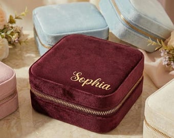 Personalized Jewelry Box, Custom Name Jewelry Case