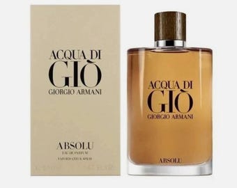 GIORGIO ARMANI Acqua di Gio Absolu Eau de PARFUM 6,7 Oz 200 ml personalisiert