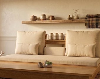 DIY Floor Sofa Woodworking Plans - Japanese Minimalist Couch & Table Set | Instant PDF Download