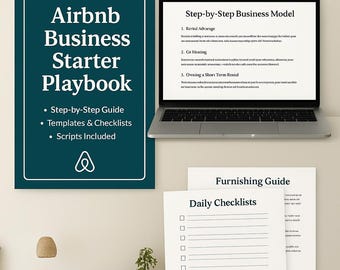 Handbok för att starta ett Airbnb-företag | Steg-för-steg-guide för att starta ett Airbnb | Checklistor, mallar och skript
