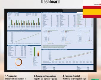 Plantilla Presupuesto Excel (Español) – Mensual y Anual + Dashboard – Ingresos y Gastos