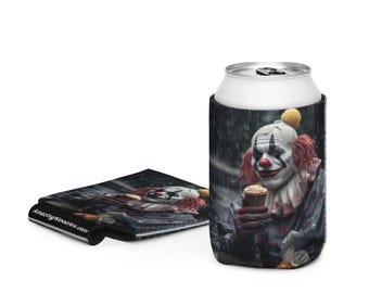 Melted Smile Clown Can Cooler