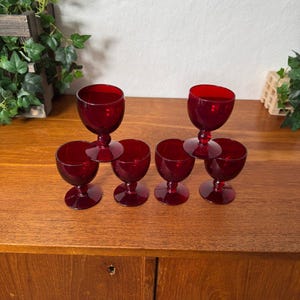Rubinröda portvinsglas - Reijmyre - Björn Trädgårdh