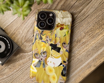 Bonita funda para iPhone de Vocaloid Akita Neru / Funda magnética resistente a impactos