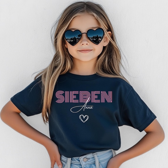 Personalisiertes Shirt für Geburtstagskind, 4. 5. 6. 7. 8. 9. 10. 11. 12. 13. Geburtstag Shirt für Mädchen & Jungen Geburtstagsshirt Kinder