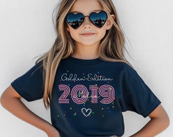 Geburtstagsshirt 4 5 6 7 8 9 10 11 12 für Mädchen & Jungen Personalisiert Geburtstagsgeschenk Kinder Geburtstag Shirt Geburtstagskind Tshirt