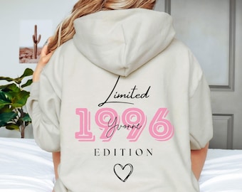 Limited Edition Geburtstagshoodie Personalisiert Geburtstagsgeschenk 18 20 30 40 50 60 70 Geburtstag Frau, Mama Schwester Freundin Sweater