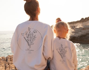 Personalisierte Mama and Me Shirts, Mama Kind Sweater, Matching Outfit Für Mama und Kind, Neue Mama Baby Tshirts, Frische Mutter Geschenk