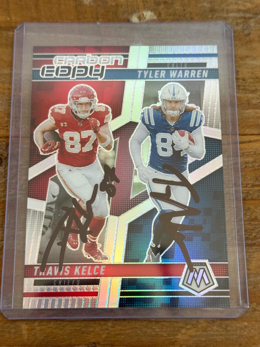 Carte dédicacée par Travis Kelce / Tyler Warren avec certificat - Etsy ...
