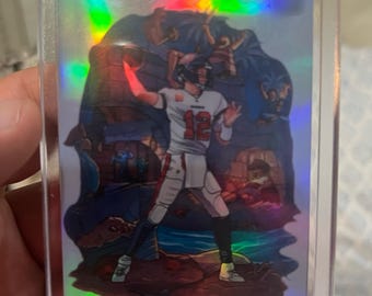 Arte de tarjeta personalizado de Tom Brady en la ciudad