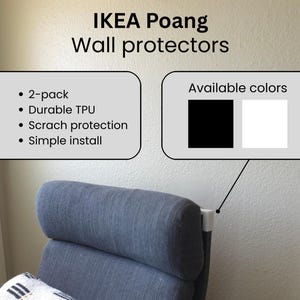 Protectores de pared IKEA Poang / Protector de pared de TPU antiarañazos / Protector de muebles deslizante