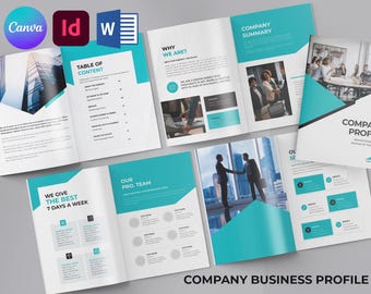Start up Company Profile Template | Capability Statement  | Start Up Business Planning Book | Corporate Brochure (Ms Word,Canva, Indesign)