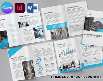 Business Profile Template | Capability Statement  | Start Up Business Planning Book | Corporate Business Brochure (Ms Word,Canva, Indesign)