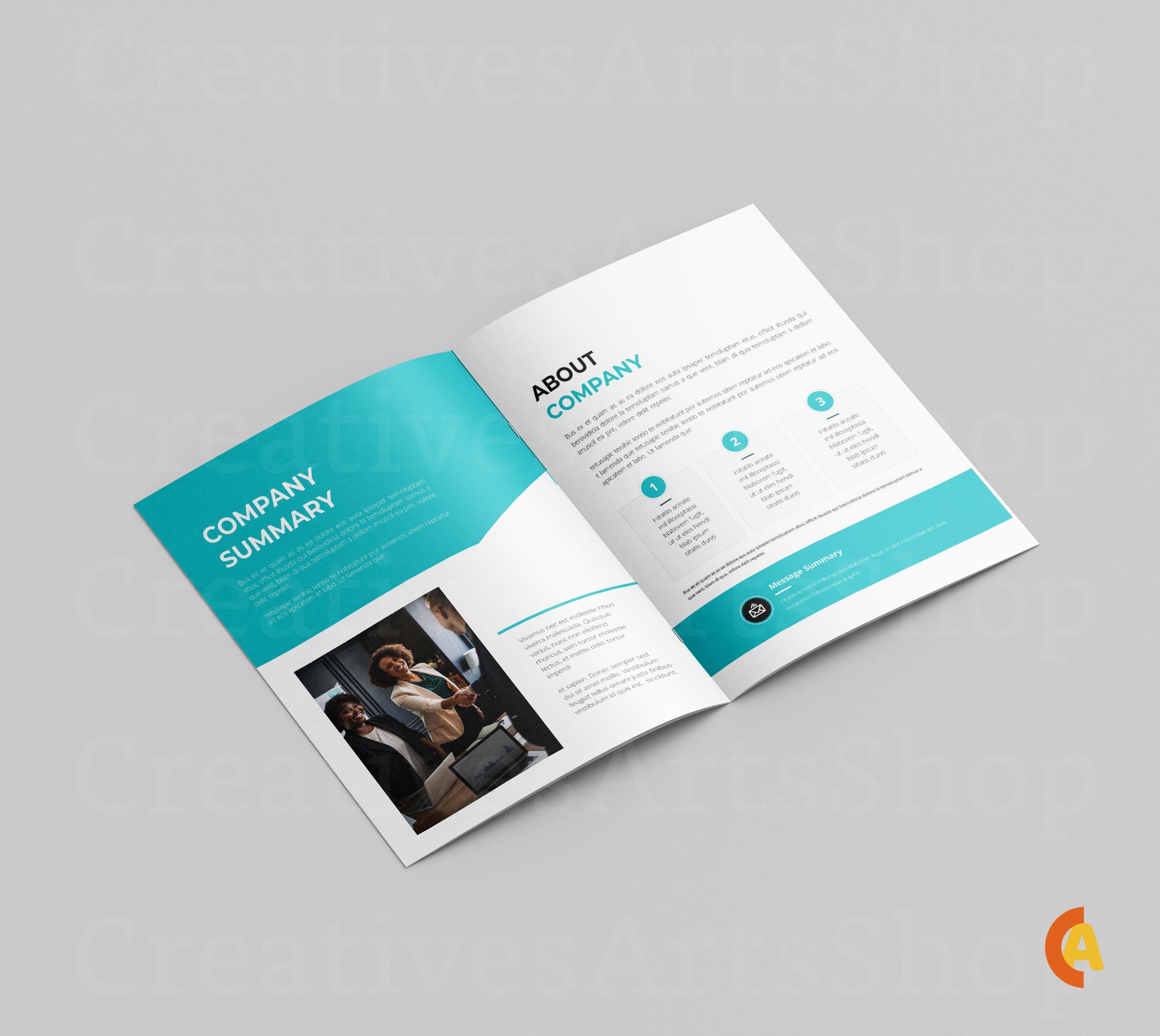 Examples Capabilities Brochure Indesign Start up Company Profile Template | Capability Statement | Start up ...