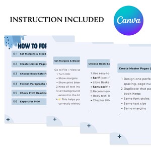 6x9 KDP Book Template, Editable Canva Interior and Cover Sets With ...