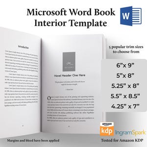KDP-interieursjabloon | 6 x 9, 8 x 5, 8,5 x 5,5, 8 x 5,25, 4,25 x 7 | Opmaak Microsoft Word-boekbinnenkant | Amazon KDP en IngramSpark-lay-out-16