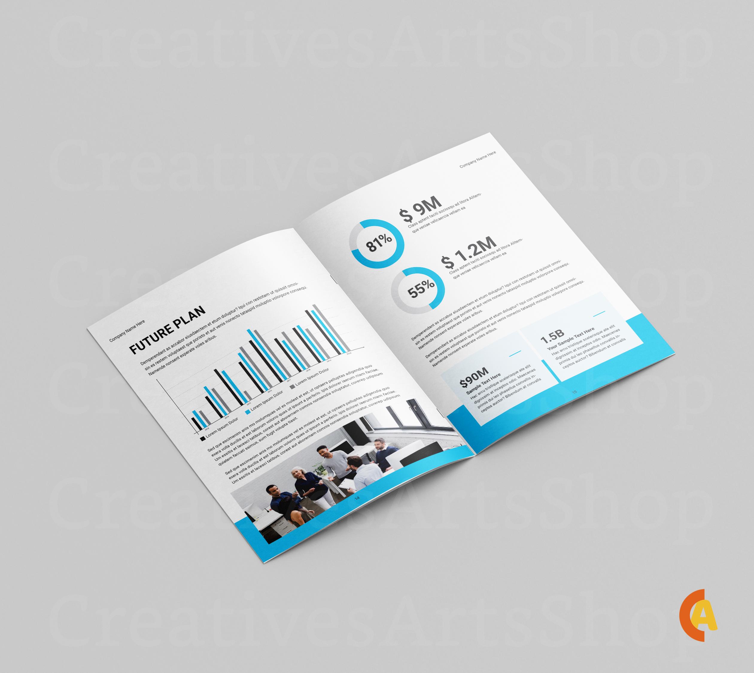 Examples Capabilities Brochure Indesign Business Profile Template | Capability Statement | Start up Business ...
