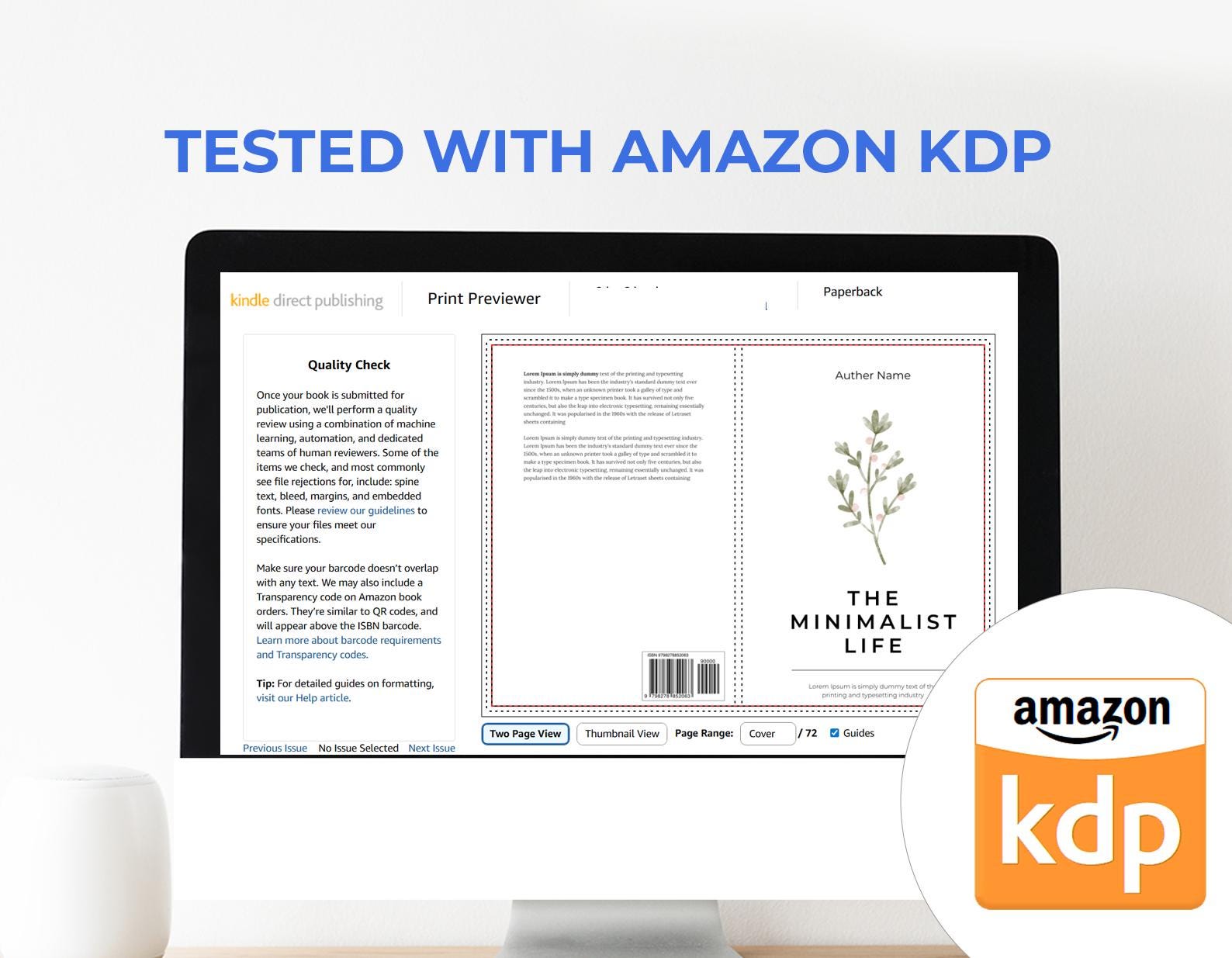 Editable Canva Amazon KDP Interior 6x9 Template & 2 Covers Sets, Book ...
