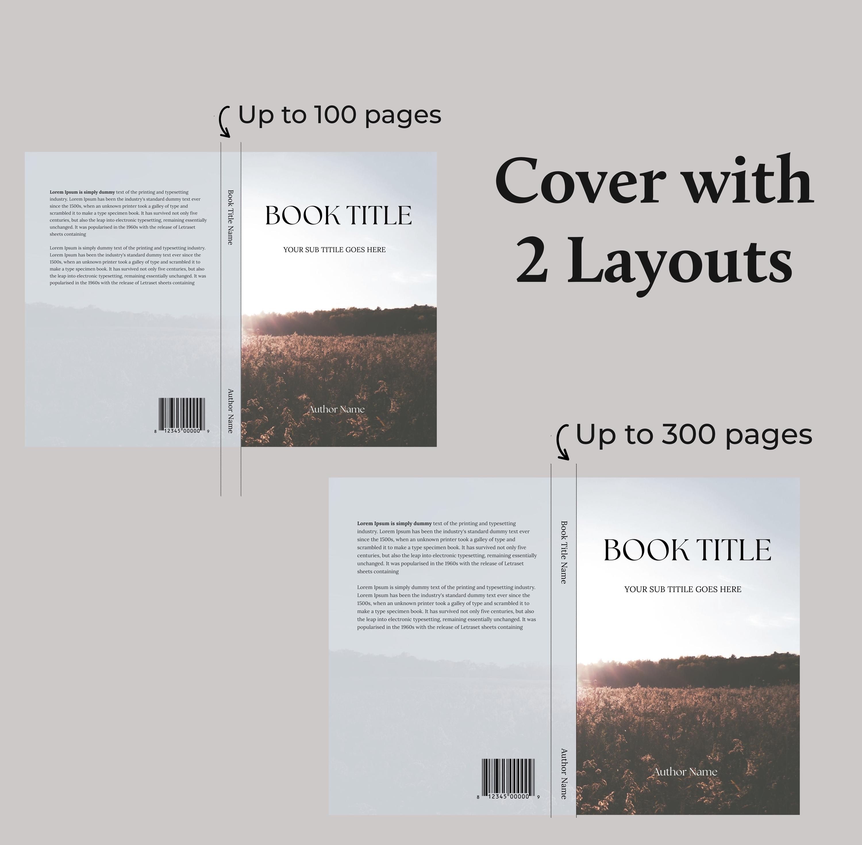 6x9 KDP Book Template, Editable Canva Interior and Cover Sets With ...