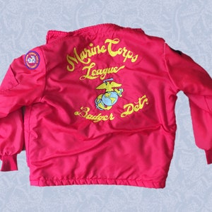 Red USMC Marines Jacket 70s 80s VTG