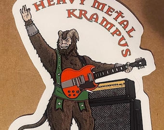 Heavy Metal Krampus sticker