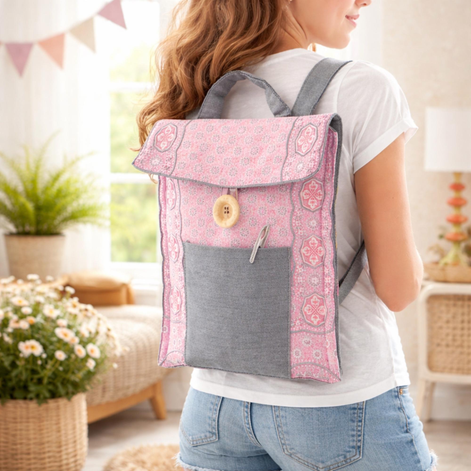 Backpack Sewing Pattern PDF, Beginner Friendly DIY Bag Tutorial ...