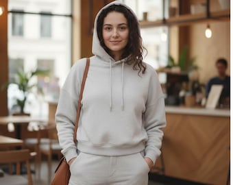 Patrón de sudadera con capucha en PDF / Patrón de sudadera extragrande / Sudadera unisex en PDF (XS-4XL) (Descarga digital)