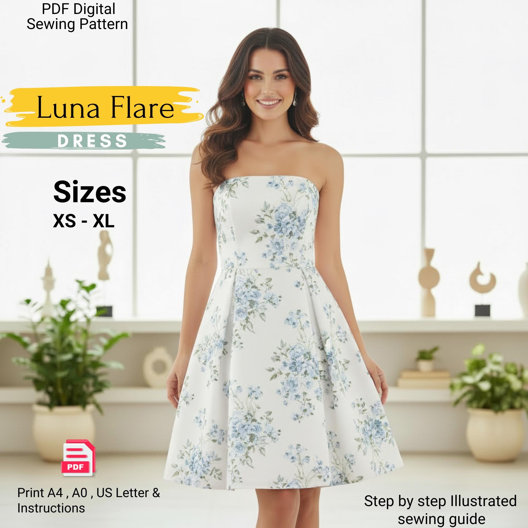 Strapless Dress Pattern