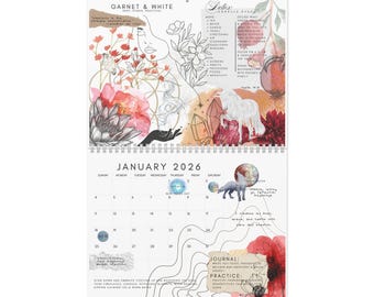 Barefoot Believer Energie Wandkalender 2026 | Spirituele Maandthema's, Bewust Leven