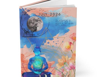 Juli 2026: Hoofdstuk 7 | Maandelijkse spirituele reflectie | Hardcover dagboek