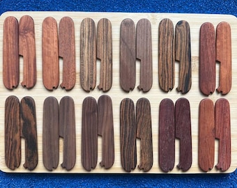 Custom Wooden Scales for Victorinox 91mm Knives | Walnut, Oak, Exotic Wood Handles