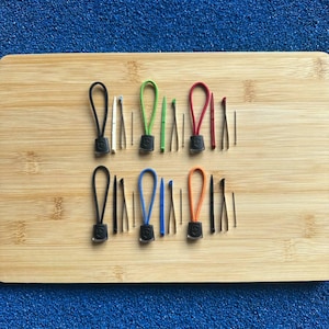 ビクトリノックス 91mm スイスアーミーナイフ用カラーアクセサリーセット - ピンセット、つまようじ、ストラップ、ステンレススチールピン