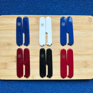 Victorinox 91 mm Plus-Skala mit Kugelschreiberschlitz - Bunte Ersatzgriffe für Schweizer Taschenmesser - Passend für Huntsman,Spartan,Climber