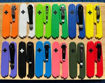 Custom PETG Scales for Victorinox 91mm with Pocket Clip – 12 Color Options - Version 0.1