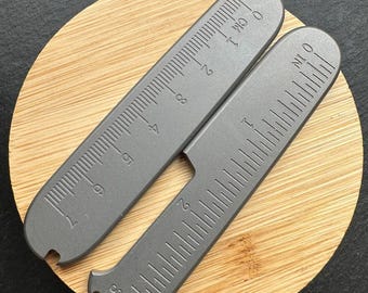 Cachas de titanio personalizadas para navaja suiza Victorinox de 91 mm: mangos de repuesto (Ti-6Al-4V)
